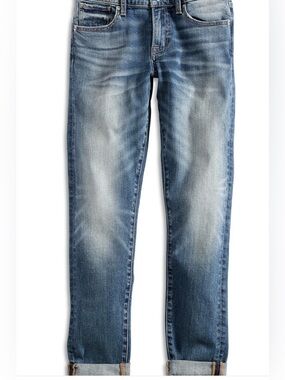 Lucky Brand Men's Boyfriend Jeans in Faded Blue Wash